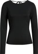 Open Edit Cowl Back Long Sleeve Shirt
