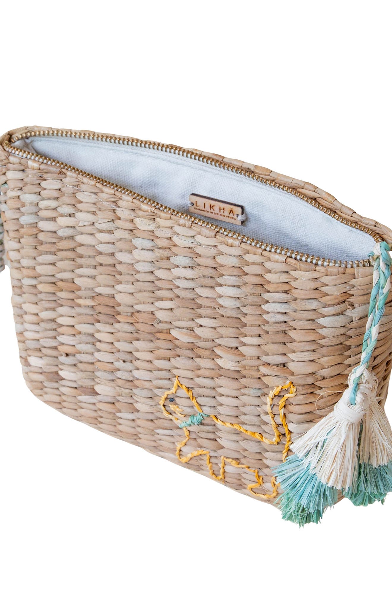 LIKHA Cat Embroidered Wristlet, Alternate, color, 
