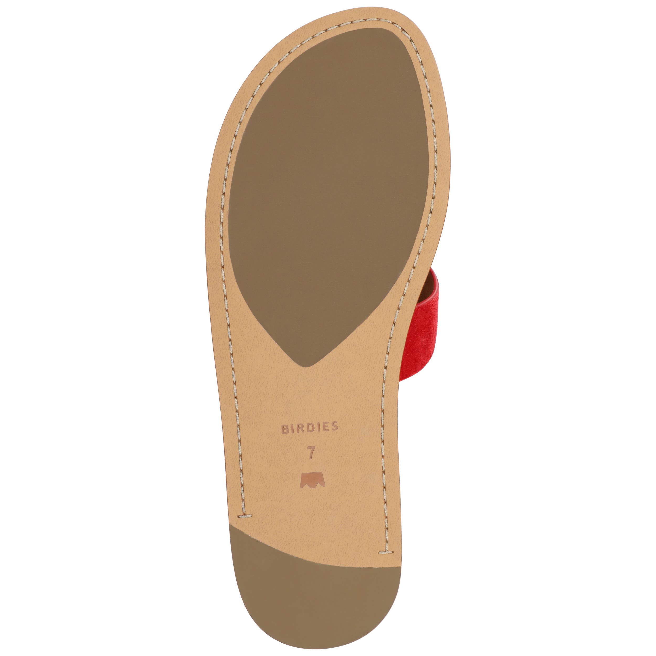 Birdies The Sunbird Sandals, Alternate, color, Red Suede