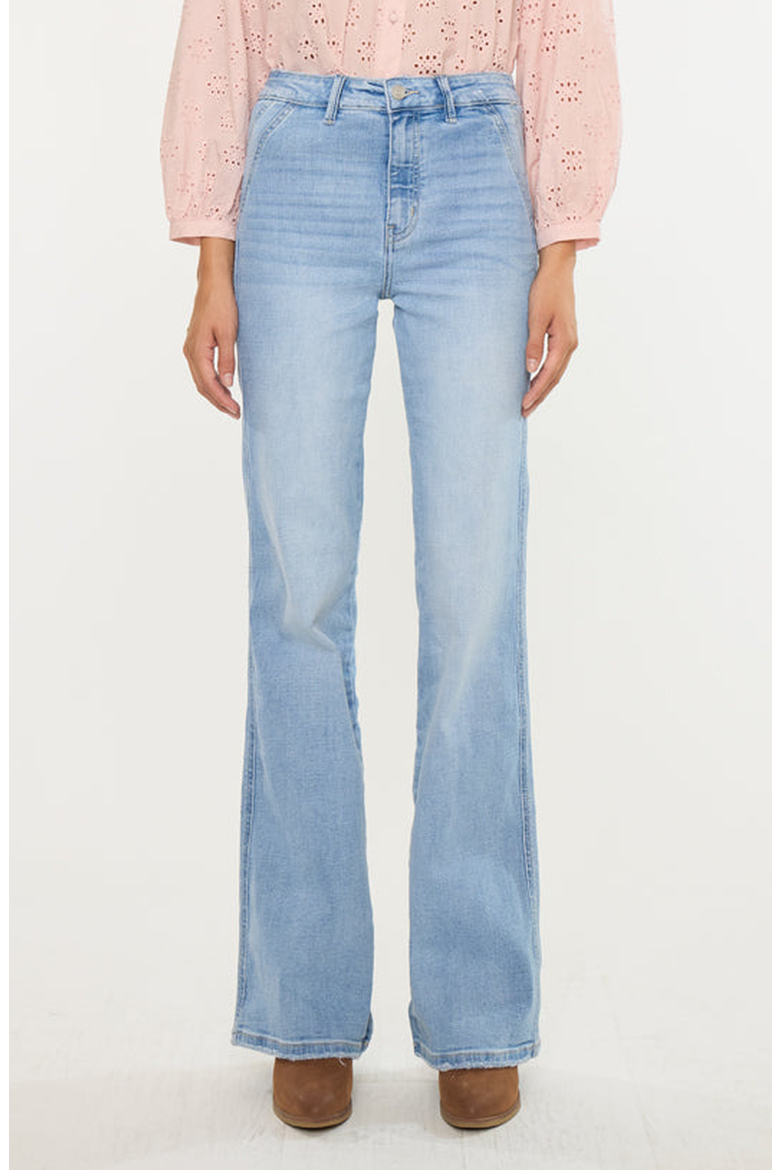 Jeanette Ultra High Rise Flare Jeans, Main, color, Light Wash