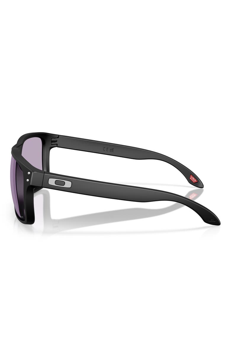 Oakley 61mm Prizm<sup>™</sup> Polarized Rectangular Sunglasses, Alternate, color, Matte Black
