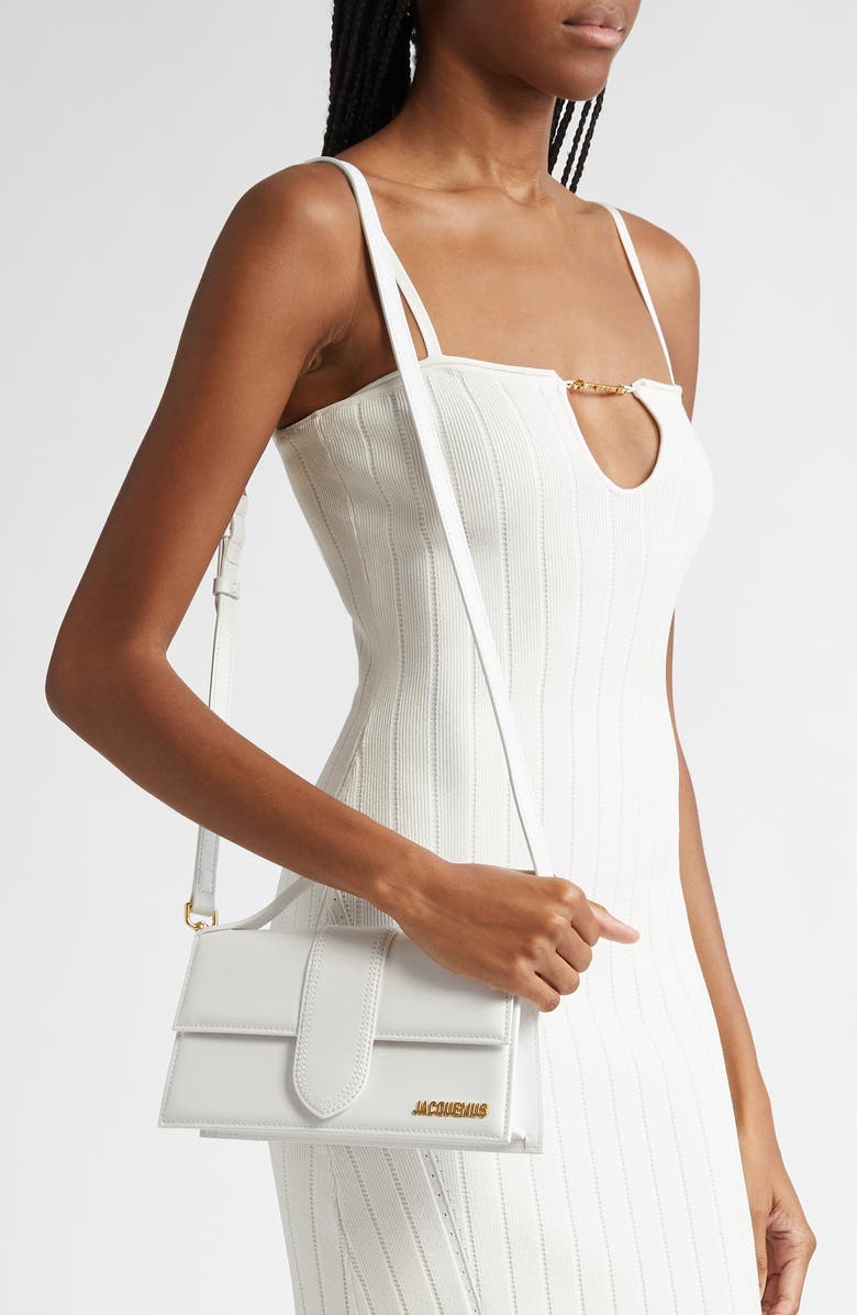 Jacquemus Le Bambino Grand Crossbody Satchel, Alternate, color, White