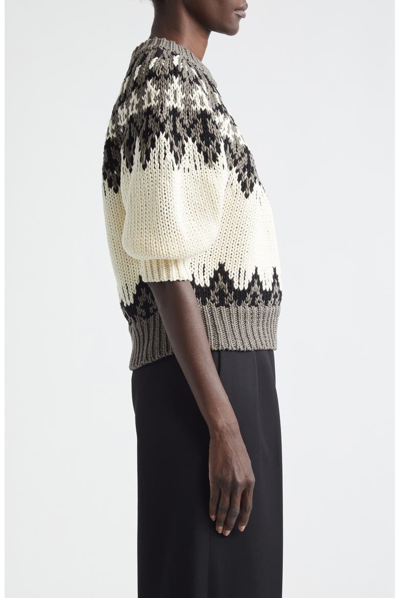 Marty Fair Isle Sweater, Alternate, color, TOFFEE