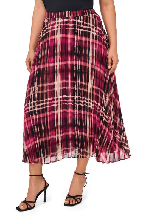 Pleated Georgette Skirt