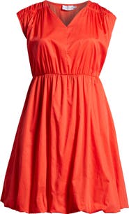 HARSHMAN Arla Bubble Hem Cotton Dress