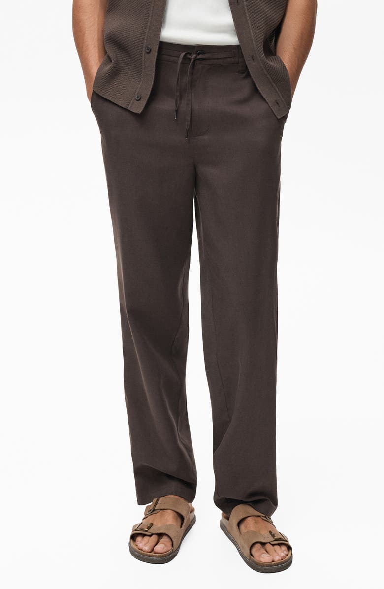 MANGO Straight Leg Pants, Main, color, 