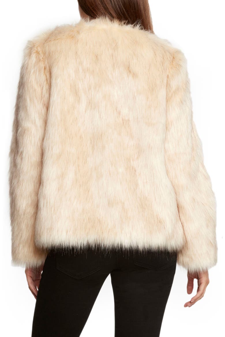 Faux Fur Jacket, Alternate, color, NATURAL