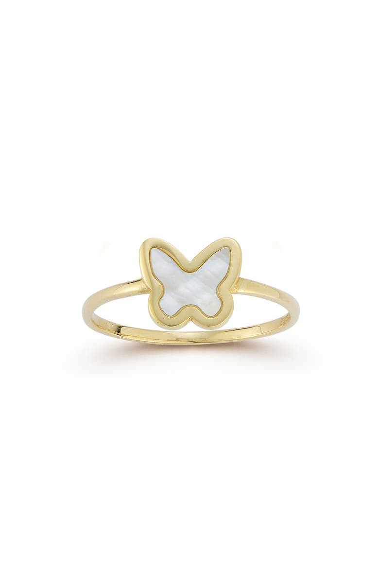 Ember Fine Jewelry Butterfly Ring, Main, color, Gold