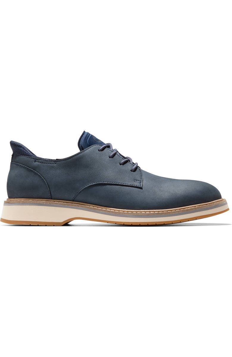 Cole Haan Mansfield Grand Plain Toe Derby, Alternate, color, Navy Blazer Nubuck/British Tan