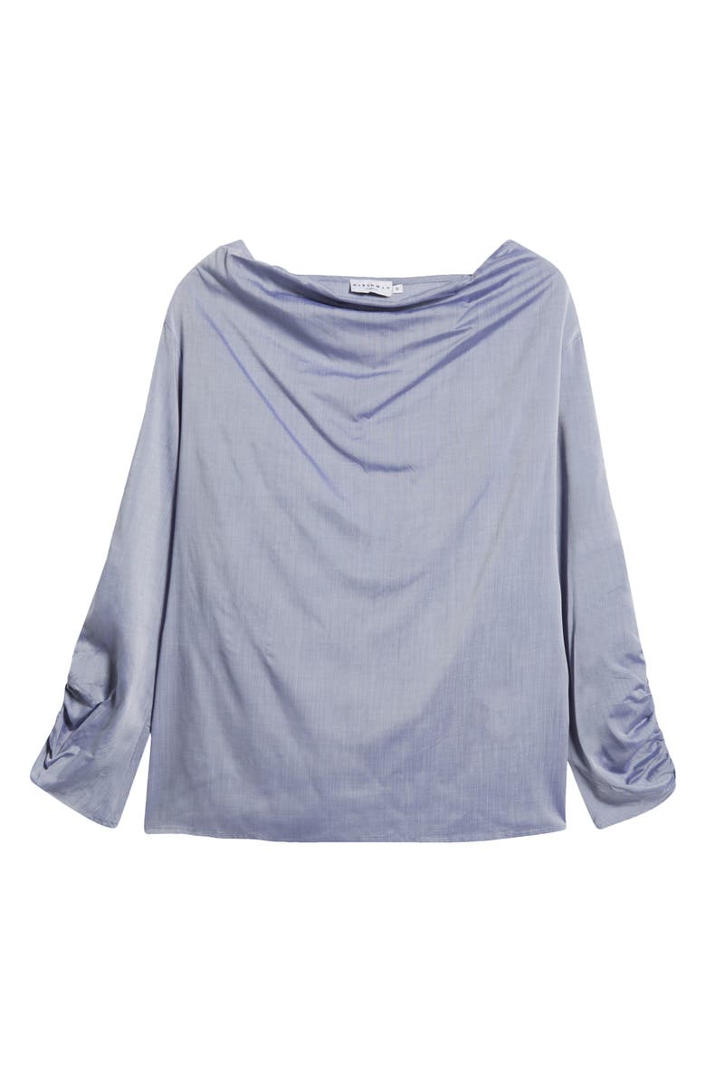HARSHMAN Dania Ruched Draped Neck Top, Alternate, color, 