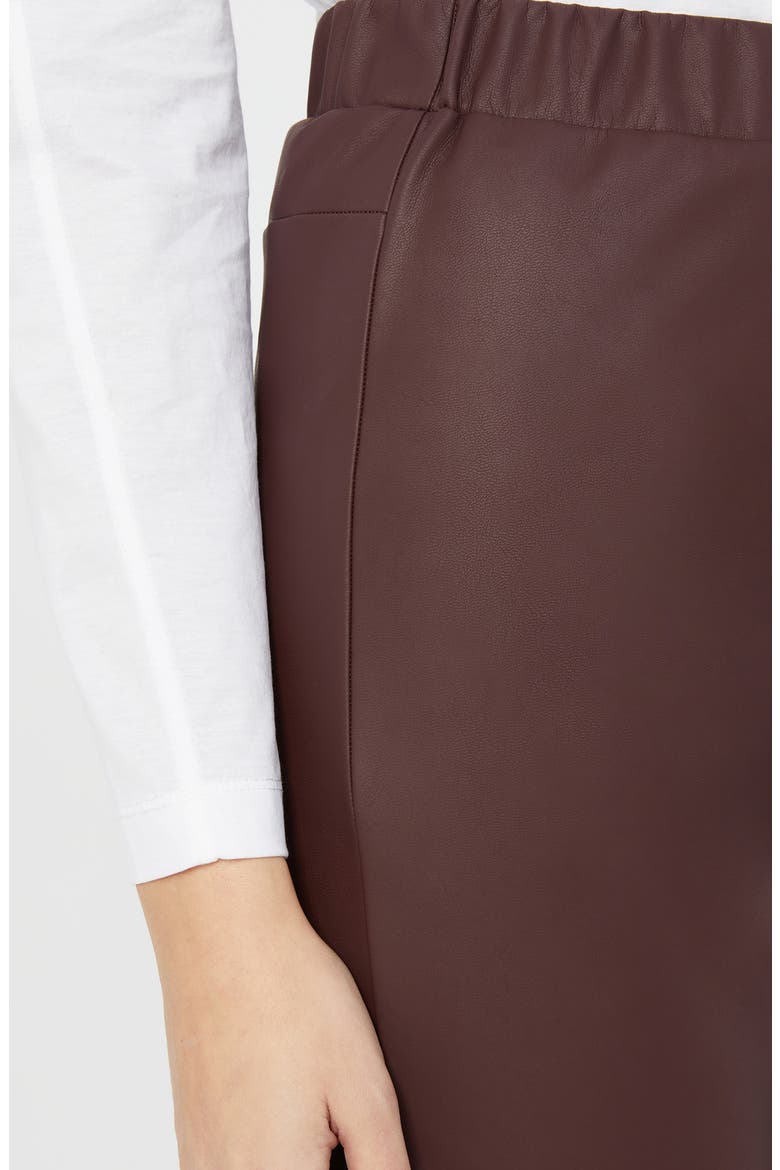 Echo Faux Leather Pull-On Pants, Alternate, color, BORDEAUX