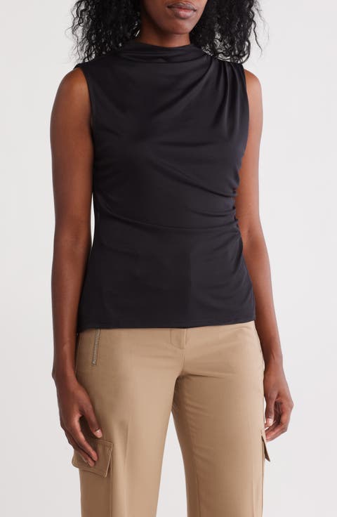 Sleeveless Ruched Top