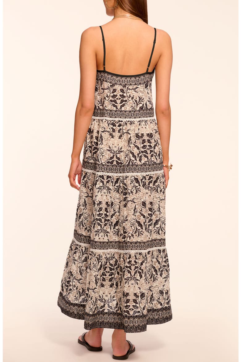 Marilee Tiered Cover-Up Dress, Alternate, color, BLACK COMBO