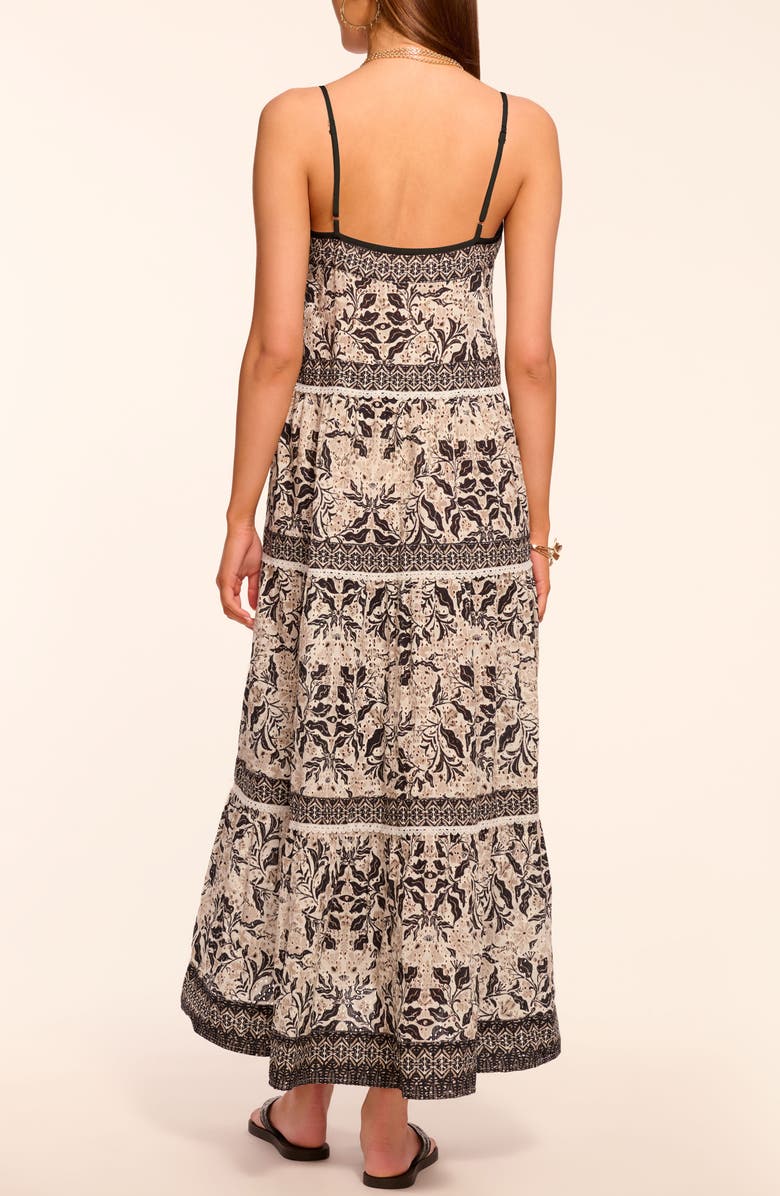 Ramy Brook Marilee Tiered Cover-Up Dress, Alternate, color, Black Combo