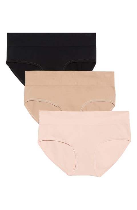 3-Pack Seamless Hipster Briefs
