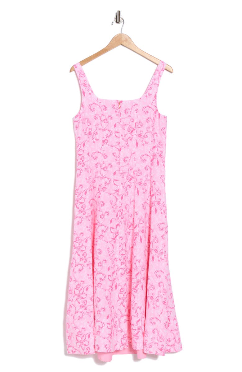 Lilly Pulitzer<sup>®</sup> Calina Floral Cotton Jersey Fit & Flare Dress, Alternate, color, Conch Shell Pink Garden