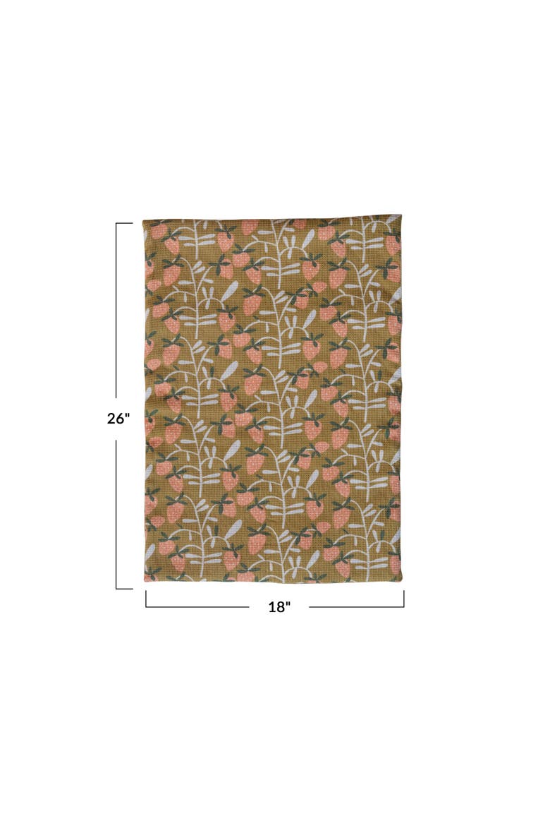Drying Mat with Quilted Terry Cloth Insert, Alternate, color, Orange