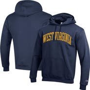 Champion Men's Champion  Navy West Virginia Mountaineers Basic Arch Fleece Pullover Hoodie