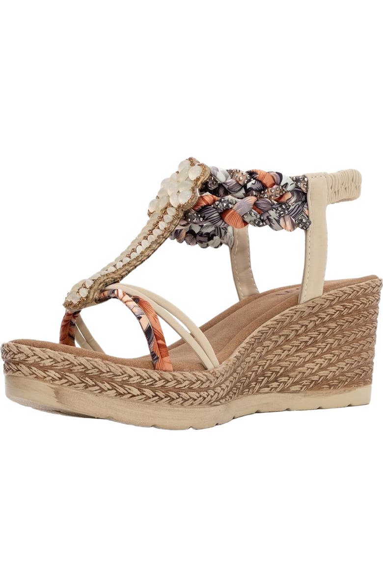Prologue Shoes Sogno Rhinestone Espadrille Sandal, Alternate, color,