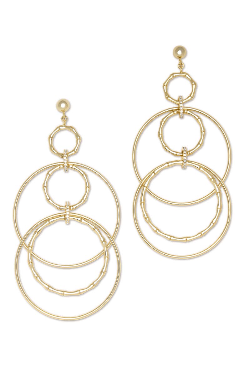 Chiara Drop Earrings, Main, color, GOLD