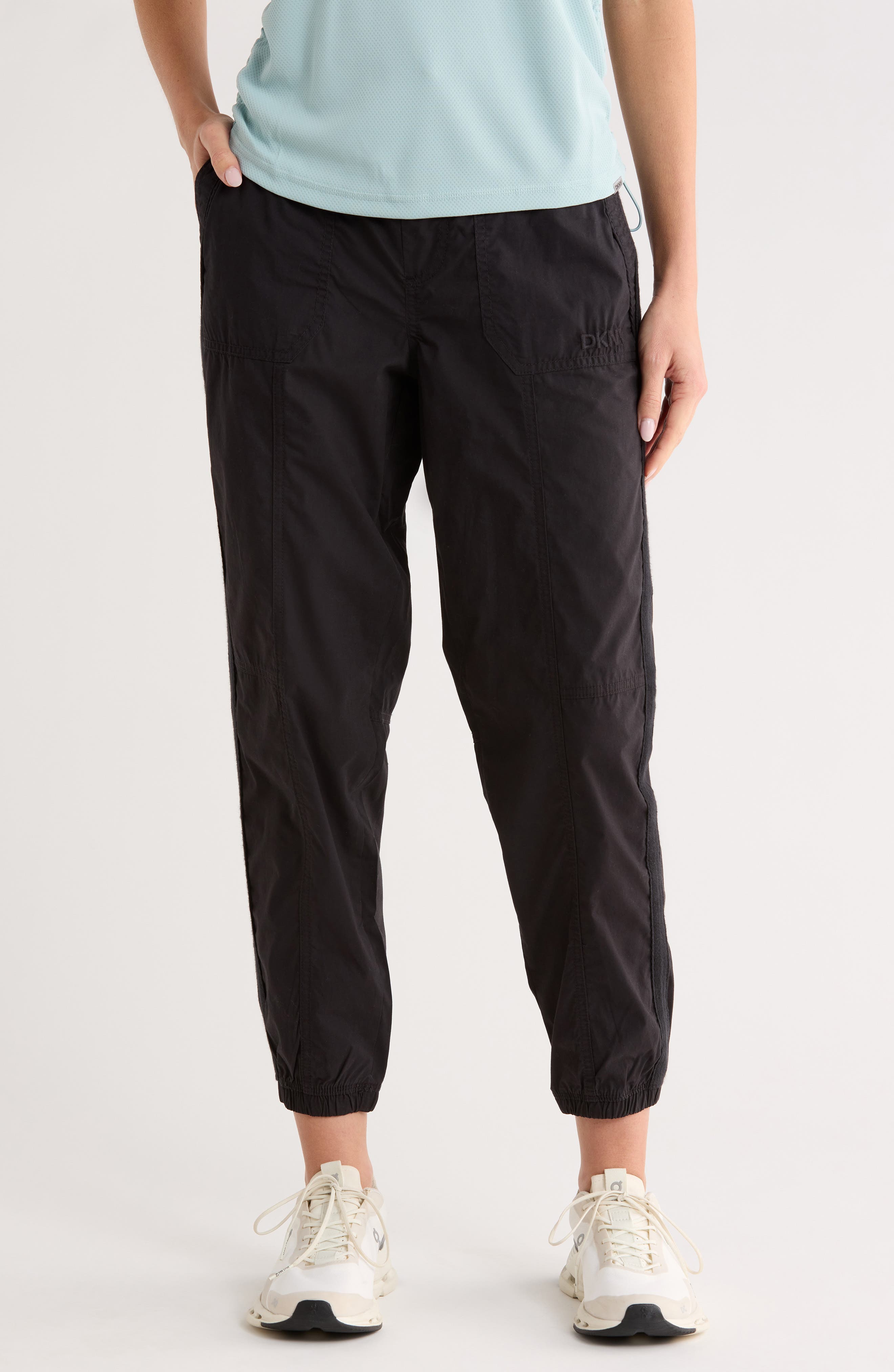 DKNY Drawcord Waist Cotton Cargo Joggers