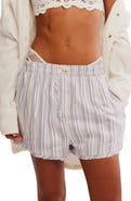 Free People Day to Day Flannel Boxer Pajama Shorts