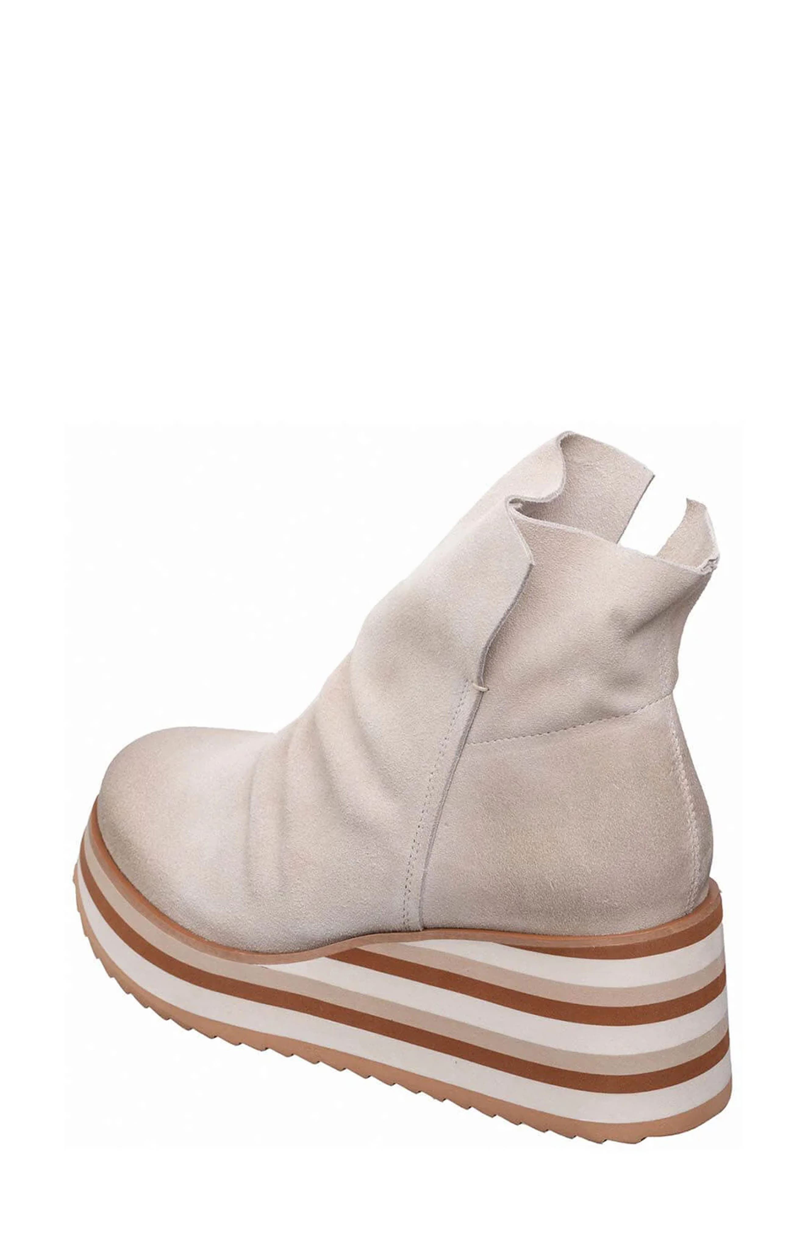 Kirsten Platform Wedge Boot, Alternate, color, CREAM
