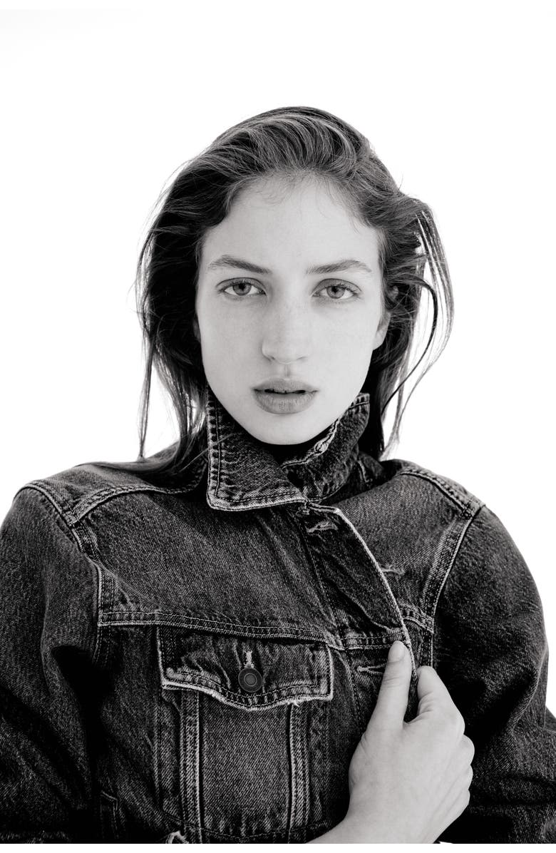 H&M Denim Jacket, Main, color, Denim Blue