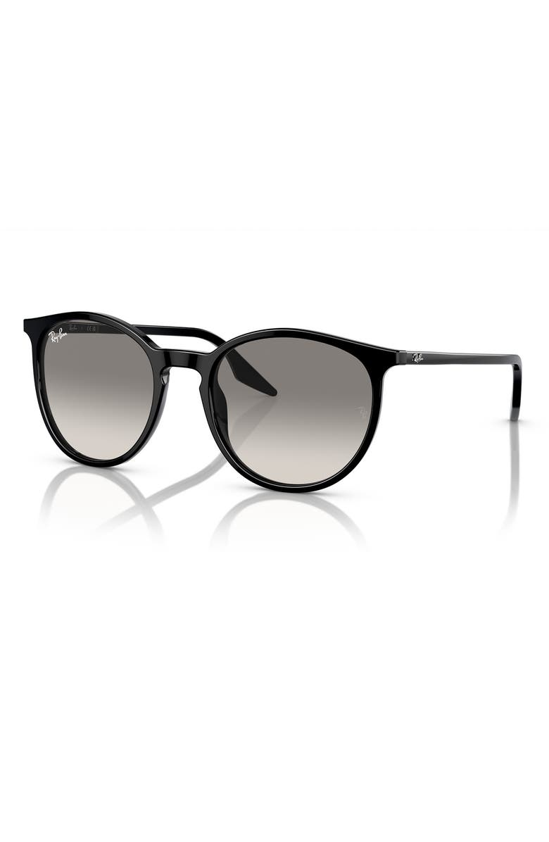 Ray-Ban 54mm Gradient Phantos Round Sunglasses, Alternate, color, Black