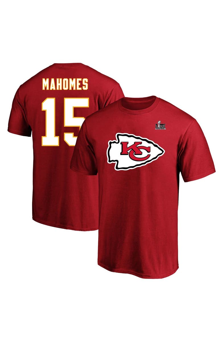 FANATICS Men's Fanatics Patrick Mahomes Red Kansas City Chiefs Super Bowl LIX Big & Tall Player Name & Number T-Shirt, Main, color, 