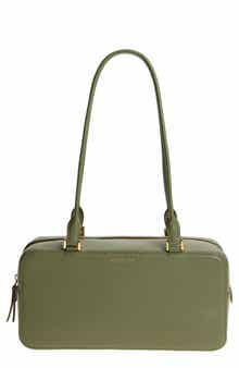 Veronica Beard Boxy Leather Shoulder Bag