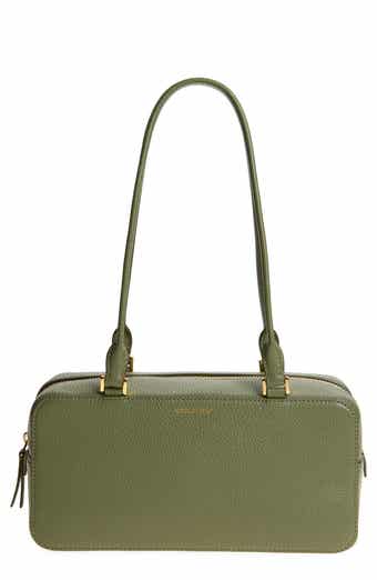 Veronica Beard Boxy Leather Shoulder Bag