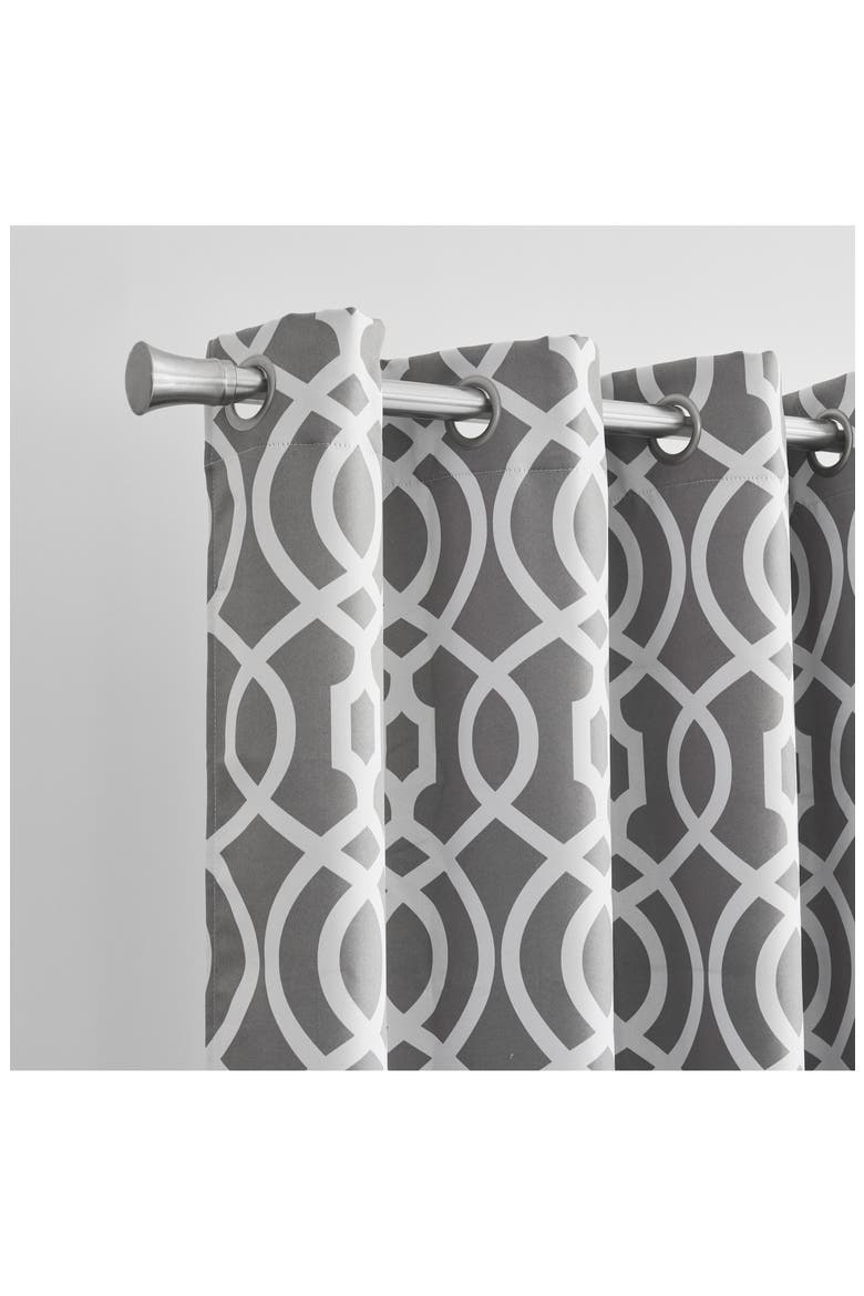 Single Blackout Panel Curtain, Alternate, color, GREY