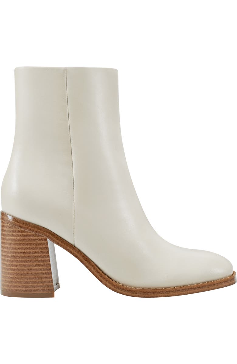 Marc Fisher Block Heel Bootie, Alternate, color, Cream