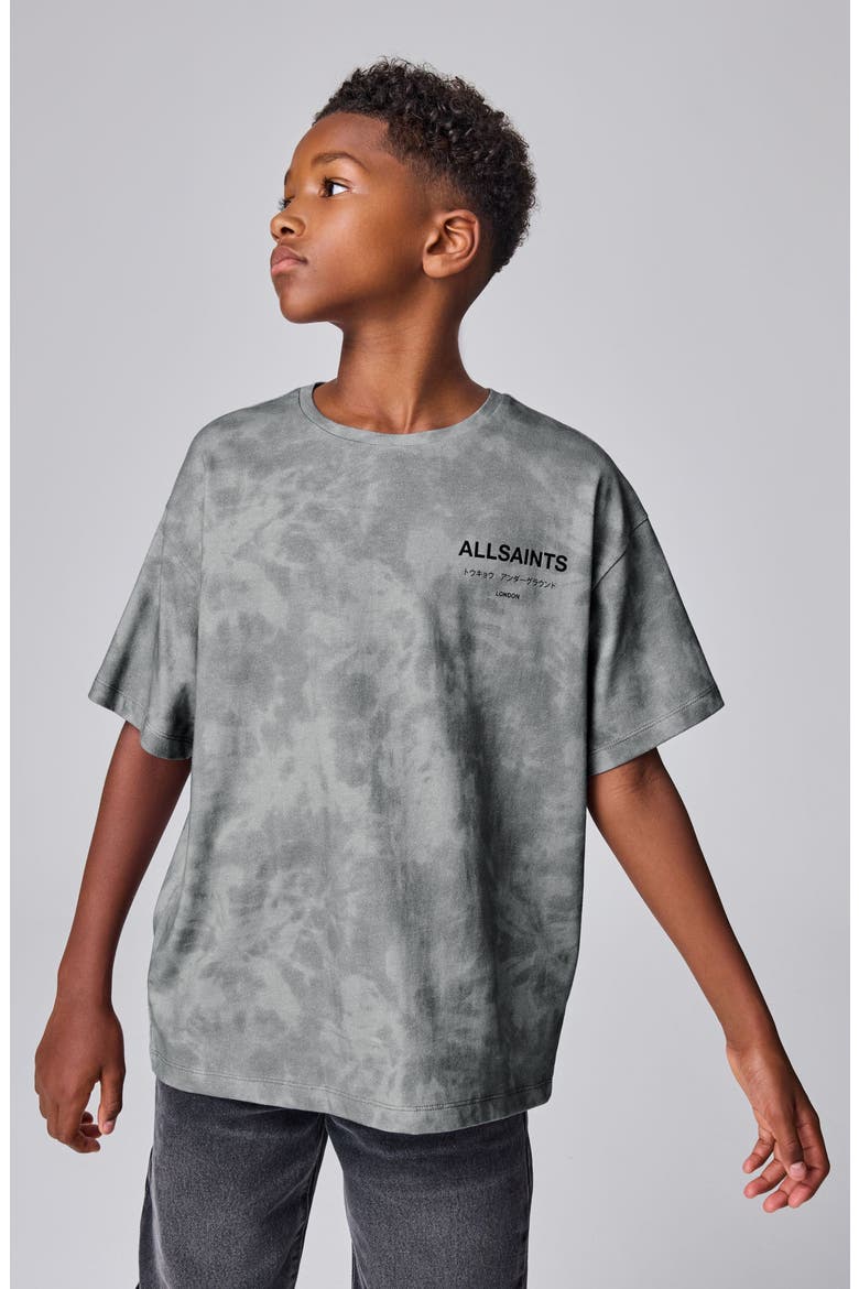 Kids' Underground Tie Dye Graphic T-Shirt, Alternate, color, GREY