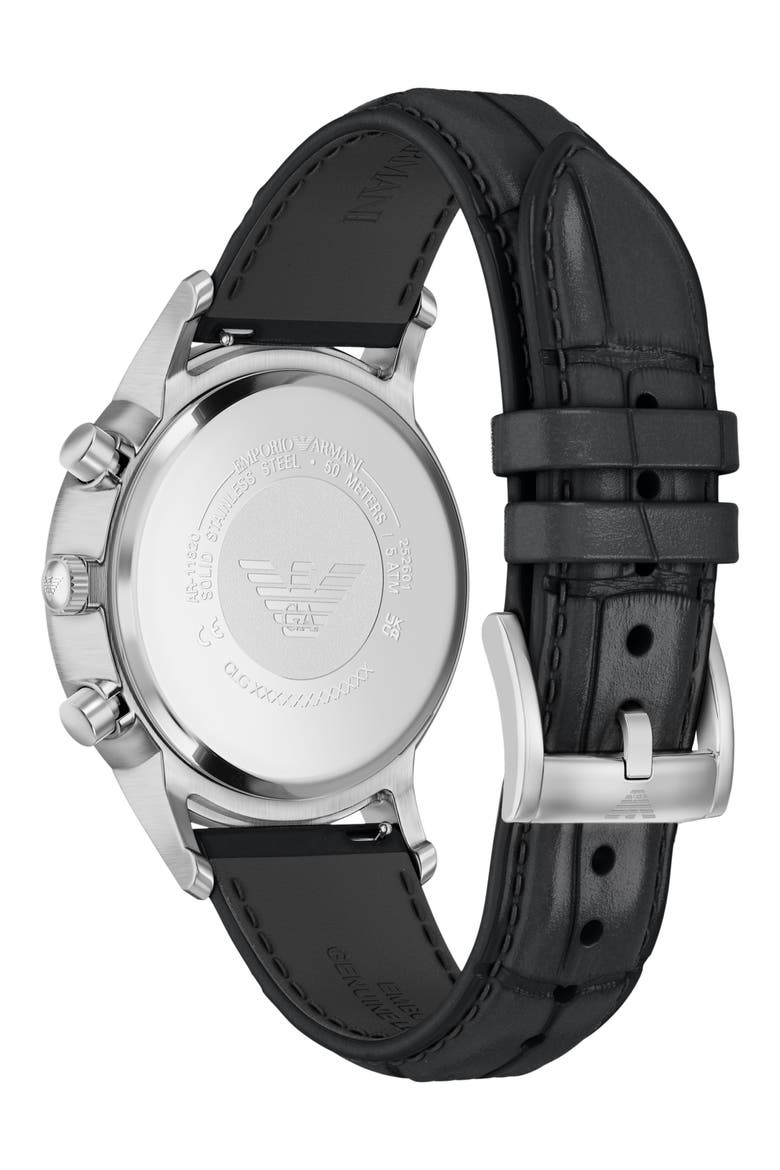 Cushion Case Bracelet Chronograph Watch, 40mm, Alternate, color, BLACK
