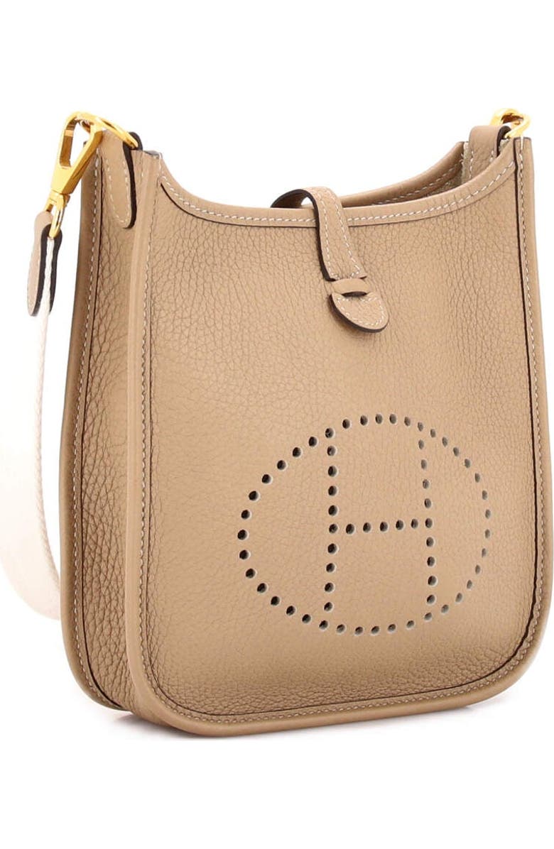 Pre-Owned Hermes Long Strap Evelyne Bag Clemence TPM, Alternate, color, Trench