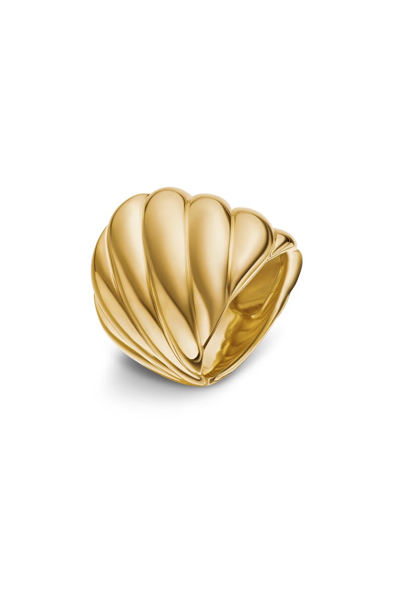 Sculpted Cable Ring in 18K Yellow Gold, Alternate, color, 18K YELLOW GOLD