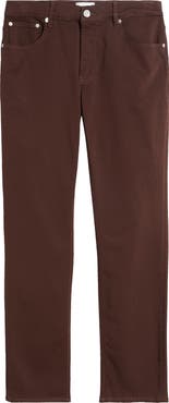 FRAME Modern Straight Leg Five-Pocket Twill Pants