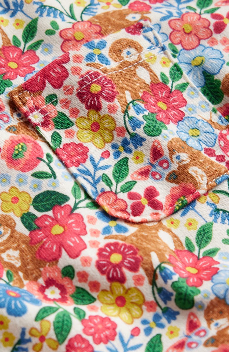 Mini Boden Kids' Floral Long Sleeve Cotton Jersey Dress, Alternate, color, 