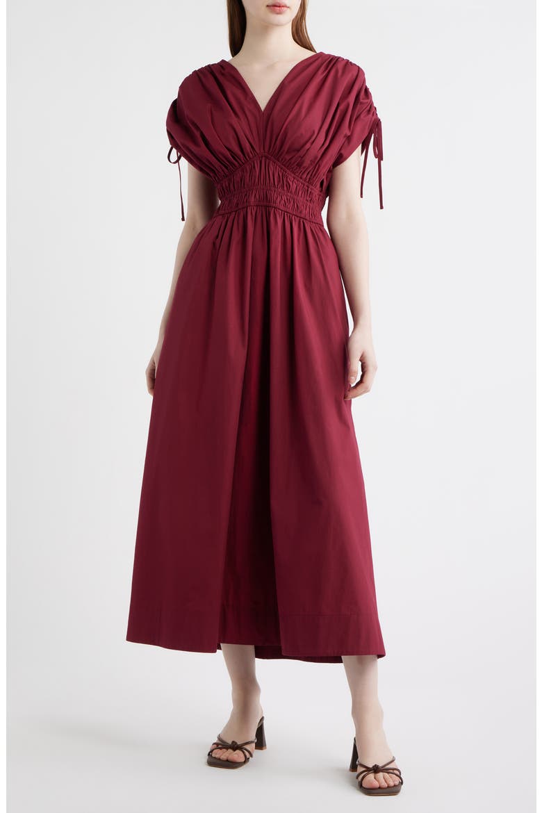 tie shoulder cotton dress Organic-Cotton Tie-Shoulder Sundress