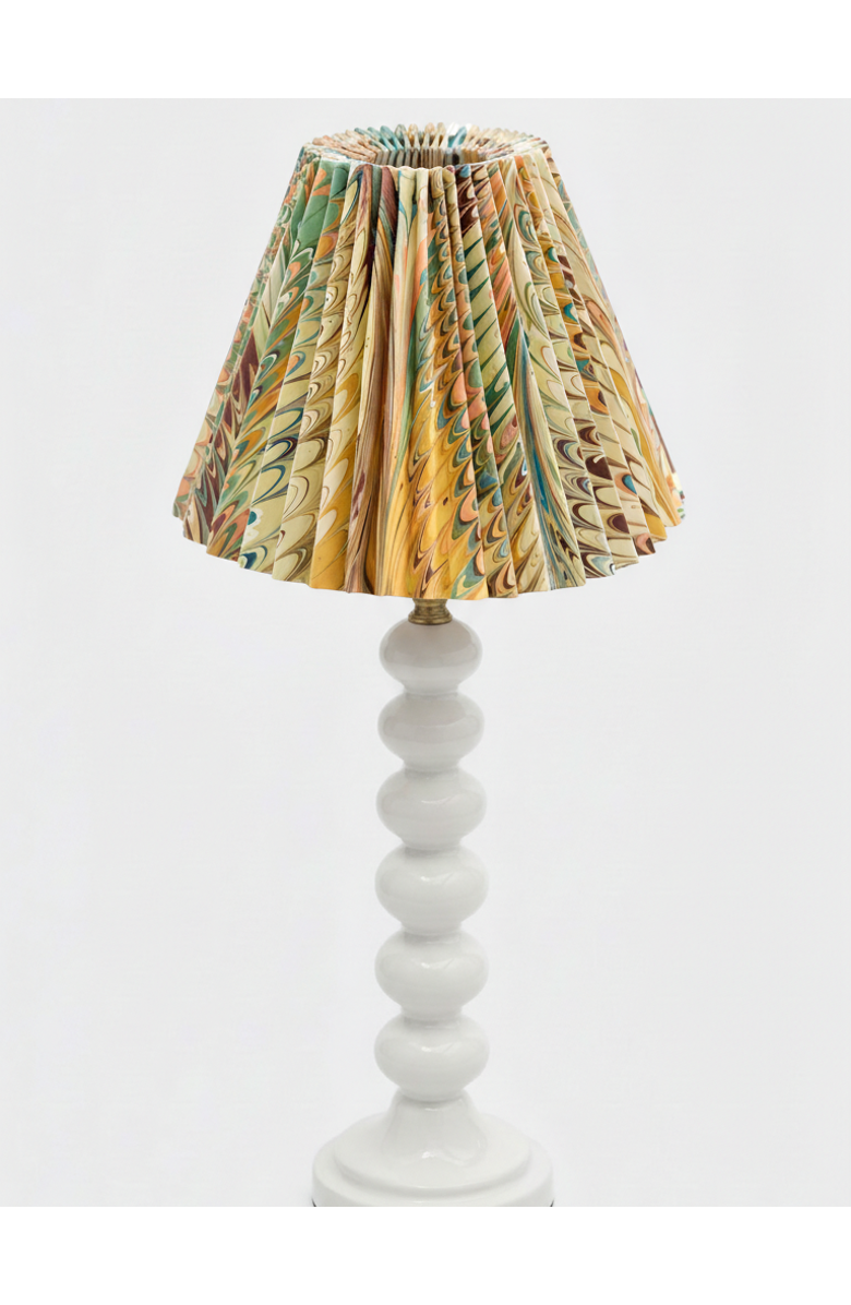 Inner Child 8" Pleated Empire Lampshade, Alternate, color, Flatiron Feather - 8"
