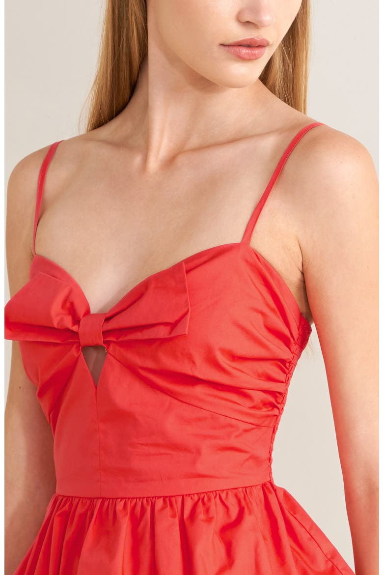Bow Front Tank Top, Alternate, color, CORAL RED