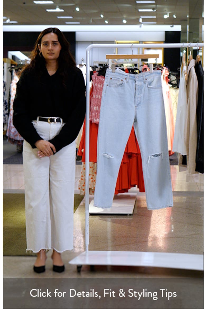 '90s Ripped Mid Rise Crop Relaxed Straight Leg Jeans video