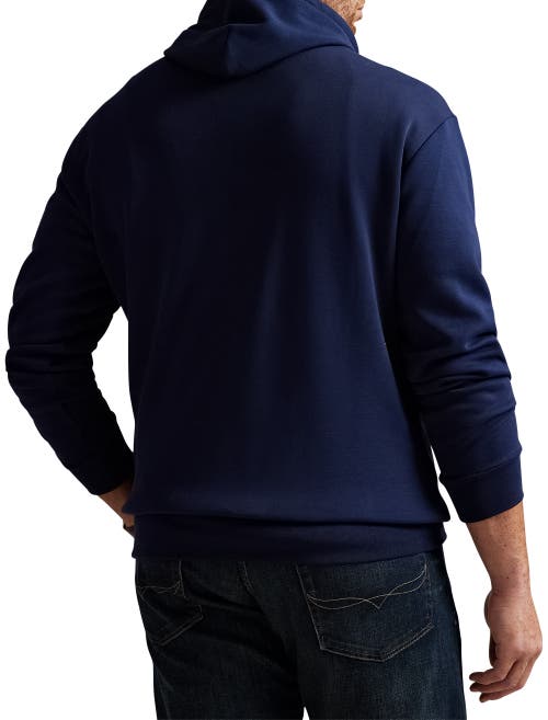 Polo Ralph Lauren Big & Tall Double-knit Hoodie In Blue