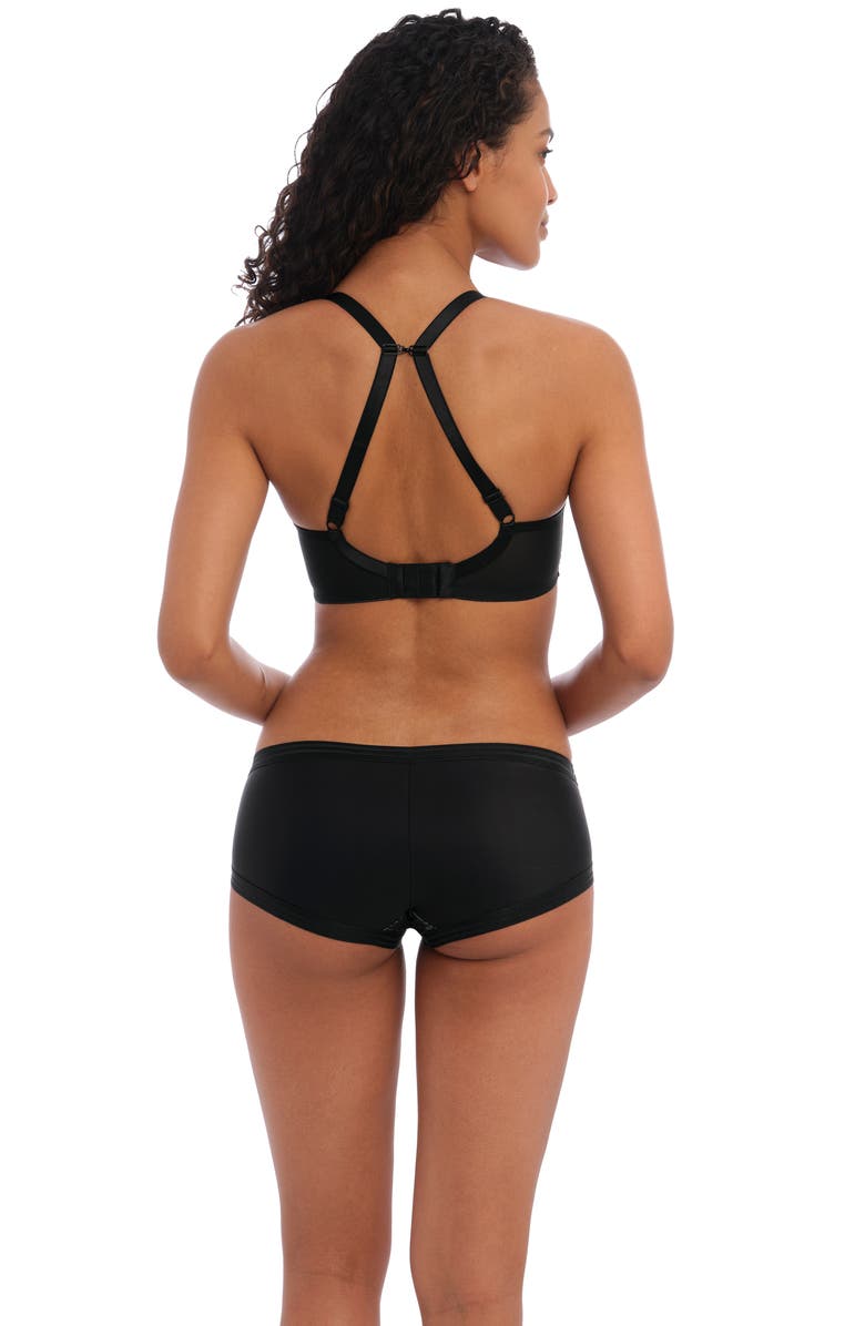 Freya Tailored Plunge Underwire T-Shirt Bra, Alternate, color, Black