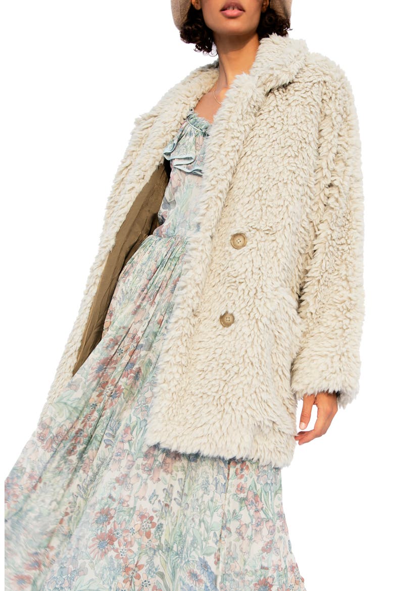 Honeypie Teddy Jacket, Main, color, SAGE