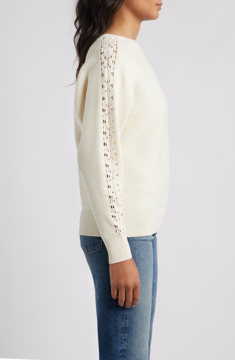 Elie Tahari The Juniper Dolman Sleeve Top, Alternate, color, Vanilla