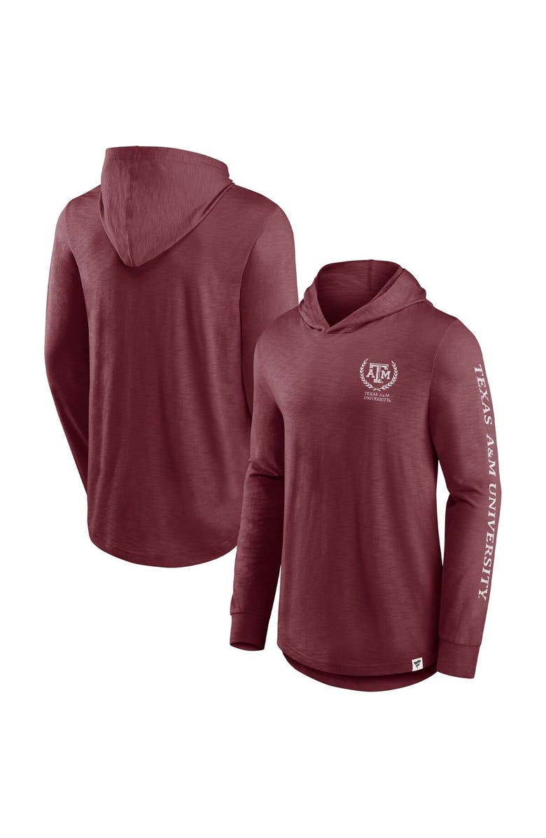 FANATICS Men's Fanatics Branded Maroon Texas A&M Aggies Photo Finish Hoodie Long Sleeve T-Shirt, Main, color, 