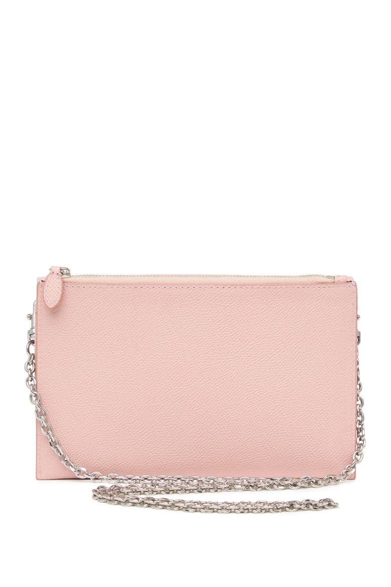 Gabby Leather Wallet on a Chain, Alternate, color, BALLET